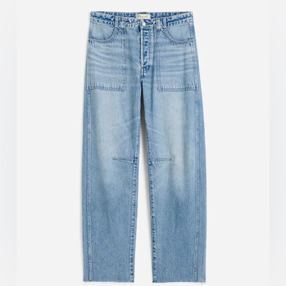 Madewell Darted Barrel-Leg Jean